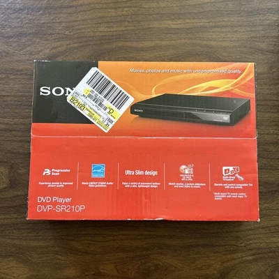 Sony Progressive Scan CD and DVD Player Brand New in Black DVP-SR210P - Image 1 of 4