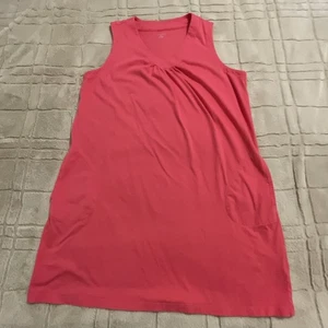 Lands' End Women's Sleeveless Dress XL V-Neck  Knee Length Casual Beach Vacation - Picture 1 of 14