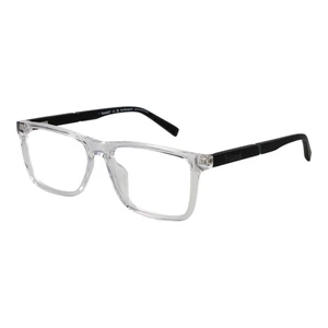 Timberland Eyeglasses TB1840-H 026 Transparent Rectangle Full Rim Steel Men 53mm - Picture 1 of 3