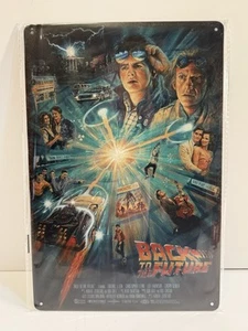 back to the future Metal poster Tin Sign Retro Movie Poster Man Cave Decor - Picture 1 of 1