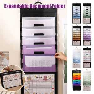 Expandable Document Folder with Handle Pocket Bag Hanging Wall File Organizers - Picture 1 of 20