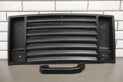 2003-2009 Hummer H2 Base Model Black Plastic Upper Hood Grille OEM *1 Handle* - Image 1 of 4