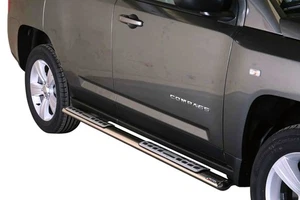 Schwellerrohre Design für JEEP Compass PK 2011> Edelstahl mit TÜV - Bild 1 von 7