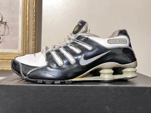 Nike Shox NZ SE 2007 donna blu ossidiana scuro argento usate taglia 8 originali - Foto 1 di 11