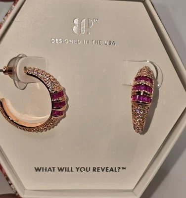 Bomb Party July 25 Earrings ER19070 Starry Sunset Sparkle - Rose Gold Plating - Image 1 of 3