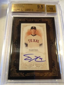 2012 Topps Allen & Ginter Yu Darvish autograph BGS 9.5/10 GEM MINT - Picture 1 of 6