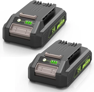 ASUNCELL 2 Pezzi 24V 4Ah Batteria per Greenworks, Batteria agli ioni di litio Ri
