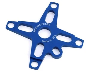MCS BMX 4-Bolt SPIDER 104mm Made in USA! BLAU - Bild 1 von 2