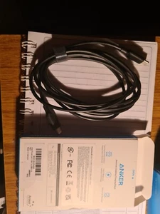 Anker USB C Cable 100W 6ft Type C Charging Cable Black for MacBook Pro iPad Pro - Zdjęcie 1 z 1
