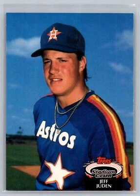 1992 TOPPS STADIUM CLUB Card # 479 Jeff Juden - Houston Astros - Image 1 of 2