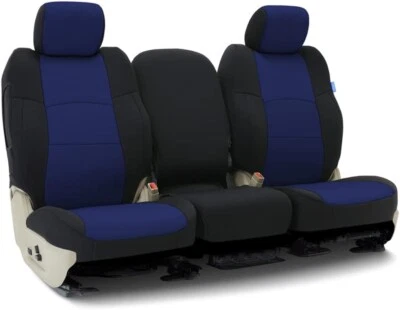 Fundas de asiento delanteras cubiertas para Toyota Corolla Hatchback 2019-2021 azul con negro Foto 1 de 2