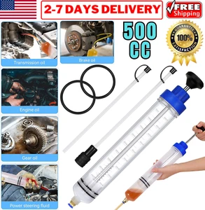 Seringue d'aspiration purgeur de carburant pompe extracteur d'huile automobile 500CC - Photo 1/16