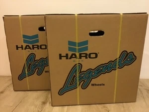 New BMX Haro LEGENDS 36H Teal Color 26" Wheels (Front & Rear) Complete Set - Picture 1 of 4