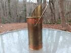 Vintage Brass Copper Matchstick Holder Fireplace Woodstove