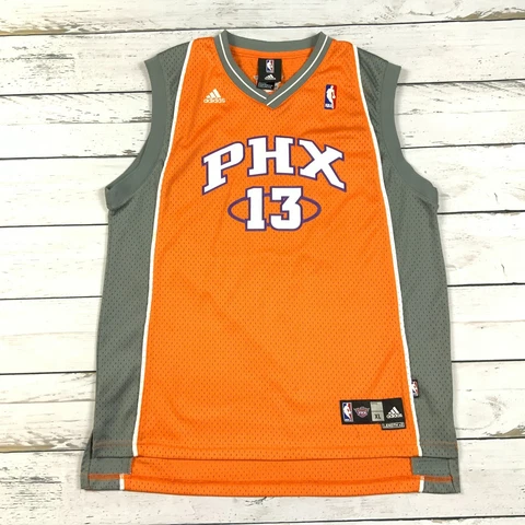 Adidas Phoenix Suns Jersey Mens XL Orange Steve Nash #13 NBA Basketball PHX Cover