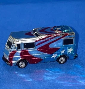 Vintage Micro Machines RV Motorhome Chrome American Flag 1989 - Picture 1 of 5