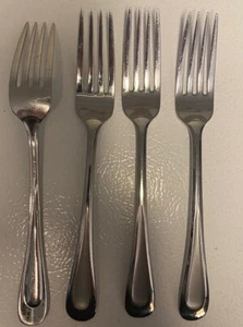 Oneida Sand Dune Everyday Dinner Forks, Set of 4, 18/0 Stainless Steel - Picture 1 of 1