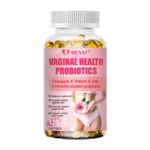 Vaginal Probiotics for Women pH Balance w/ Prebiotics Lactobacillus 120 Count - Picture 1 of 8