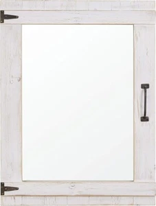 FirsTime White Cottage Rustic Door Mirror 32"x24" New in Box - Picture 1 of 4