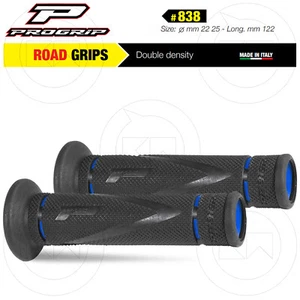 COPPIA 2 MANOPOLE PROGRIP 838 BLU GEL Ø 22-25 UNIVERSALI TRIAL STRADA MOTO - Imagen 1 de 2
