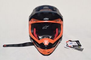 Alpinestars Supertech M10 S-M10 KTM Flash Alloy Helmet Carbon Fiber S NWT