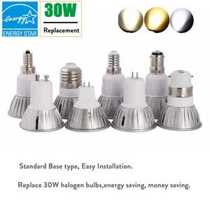GU10 MR16 E27 E26 E14 E14 B22 3W Dimmable LED Spotlight Bulb 110V 220V Lamp - Picture 1 of 19