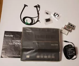 Olympus Pearlcorder Model T1010 Micro Cassette Transcriber Tested No Foot Pedal - Picture 1 of 12