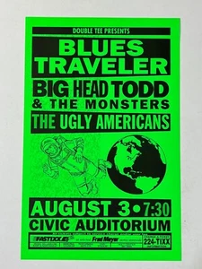 Blues Traveler + Big Head Todd & Monsters Eugene Civic Auditorium 1996 11"x 17" - Bild 1 von 2