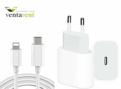 Ladekabel Schnell Ladegerät USB C passt für iPhone 12 11 Pro X Netzteil Adapter - Bild 1 von 4