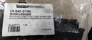 40 NEW Rosenberger TH494-DC12 Double Clamp to Suit 1/2" Coaxial Cable Kit - Zdjęcie 1 z 1