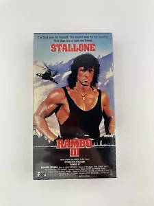 Rambo III VHS New Factory Sealed 1st Press 1988 IGS Ready Watermark - Picture 1 of 10