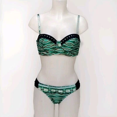 Jessica Simpson Resortwear Two Piece Bikini Swimsuit Set Medium Beachwear - Image 1 of 4