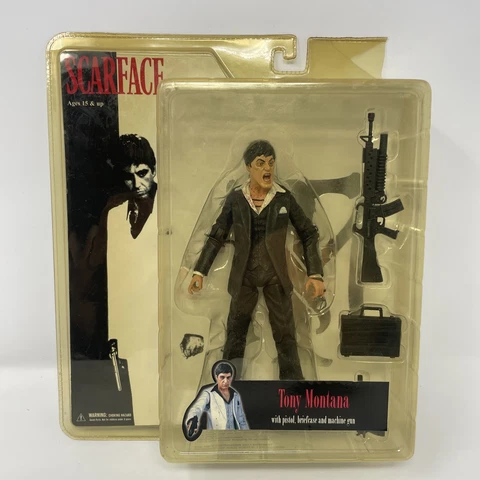 Scarface Tony Montana 7” Inch Action Figure.  Mezco 2005 Al Pacino Sealed Cover