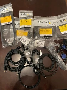 Display Cables Assortment - HDMI, DP, Mini DP, VGA, etc. (See Descriptiion) - Picture 1 of 7