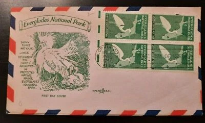 1947 FDC Everglades National Park Pentarts Cachet Florida City FL - Image 1 of 2