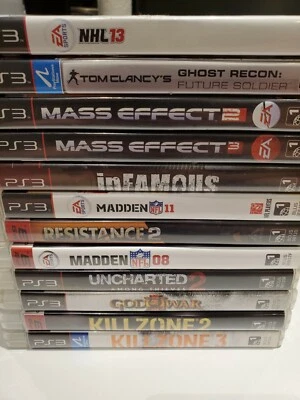 PS3 Lot of 12 Games (Sony Playstation 3) Resistance, Killzone, Mass Effect, NHL - Image 1 of 4
