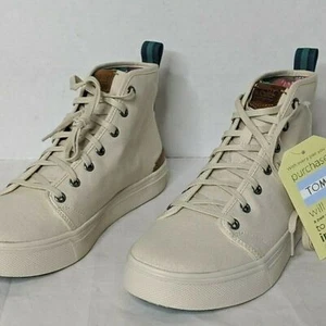 TOMS Men's TRVL Lite Birch Heritage Canvas Size 8 New no BoxOff - Picture 1 of 9