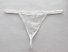Women Sexy Thong Floral Mesh Tback Underwear Hipster G-string panties White XS-S
