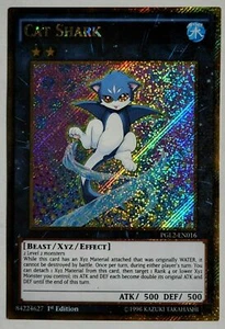 Yugioh PGL2-EN016 Cat Shark 1st ED NM Gold Secret Rare HARD TO FIND + BONUS!!! - Picture 1 of 1