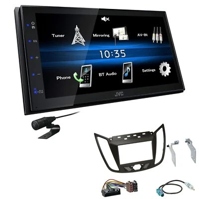 JVC Autoradio Touchscreen Bluetooth USB für Ford C-Max ab 2010 dunkelbraun - Bild 1 von 4