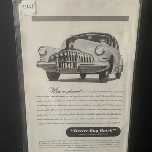 Publicidad publicitaria vintage 1941 de Buick When We Planned - Imagen 1 de 2