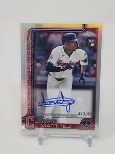 2025 Topps Chrome Angel Martinez Rookie rifrattore radiocomandato automatico #493/499 - Foto 1 di 2
