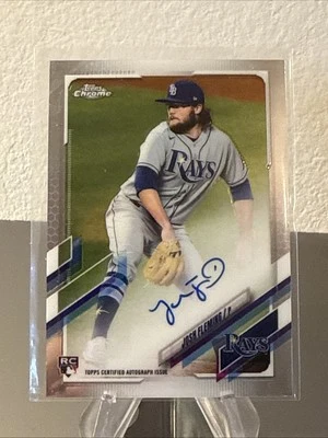 2021 Topps Chrome - Rookie Autographs Josh Fleming #RA-JF (AU, RC) - Image 1 of 2