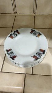 Annette Lowe South Carolina Rainbow Row Bread And Butter Plates X 4 - Picture 1 of 2