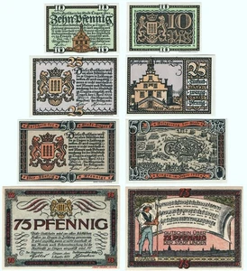 🍀LINGEN ✰ Wappen • Rathaus • Kivelinge ✰ Notgeld-Lot für SAMMLER - Bild 1 von 1