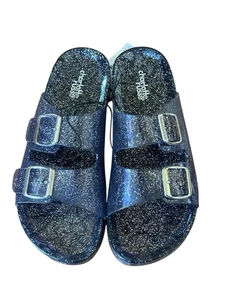 Jelly Sandalen Slipper Riemchen lila Glitzer Größe 6 - Bild 1 von 8