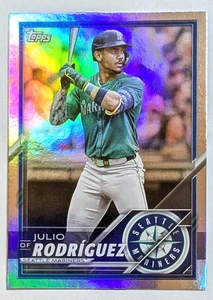 JULIO RODRIGUEZ 2025 Topps Lids Mitchell & Ness EXCLUSIVE Rainbow Foil #22 SP - Picture 1 of 2