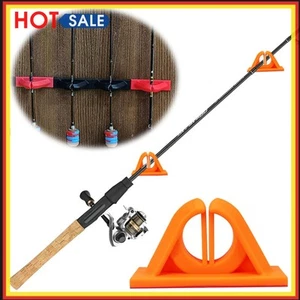 4Pcs Silicone Fishing Rod Holder Wall Mounted Fishing Rod Clip Vertical Bracket - Bild 1 von 24