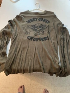 Jesse James Vintage Y2K West Coast Choppers Long Sleeve Thermal Shirt Size L - Picture 1 of 5