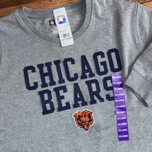Chicago Bears Sweatshirt Men 2XL Grey NFL Team Apparel Stitched Crew Neck NEW - Picture 1 of 9